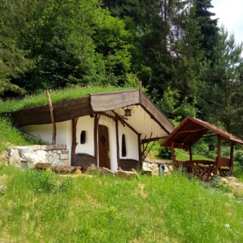 Hut by the forest in the Carpathians - Transcarpathia, eco-rest in Ukraine