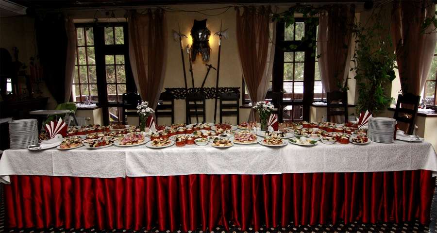 Served table for banquet