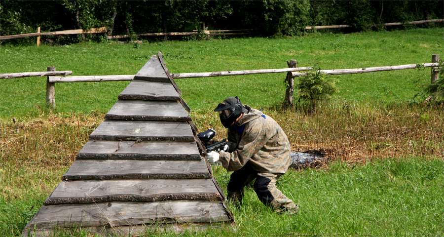 Paintball in the Carpathians in the Lviv region