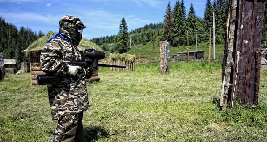 Paintball in the Carpathians, 100 + km from Lviv