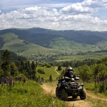 Travel on quadrocycles, Summer Carpathians