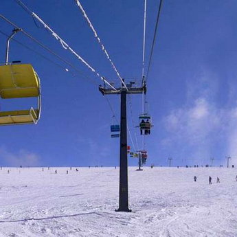 Zakhar Berkut ski lift in winter