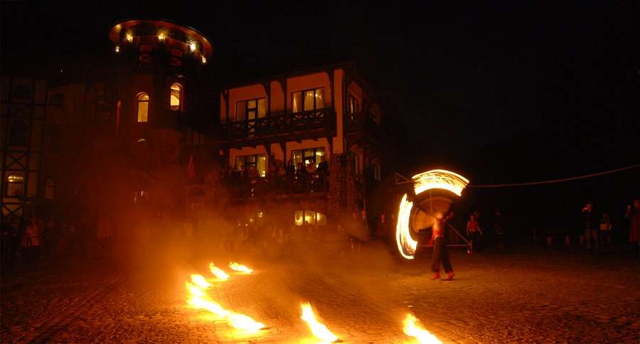 Fire Show, vibrant corporate holiday