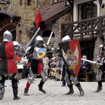 Knightly fun, vibrant corporate in the Carpathians