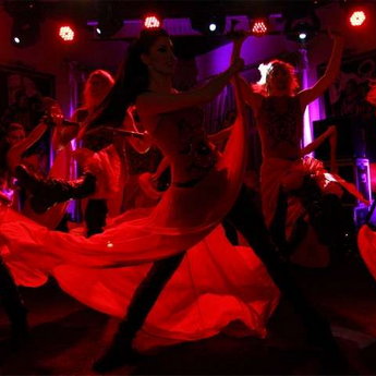 New Year corporate party in the Carpathians - colorful dance show