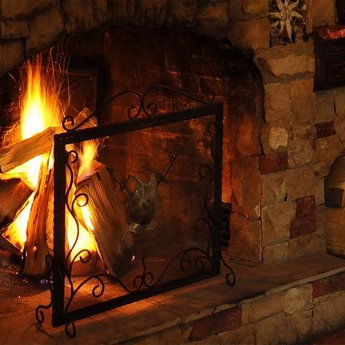 Fireplace in Barloga-bar, Carpathians
