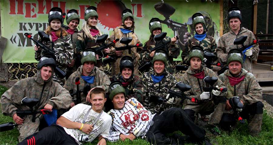The team game of paintball