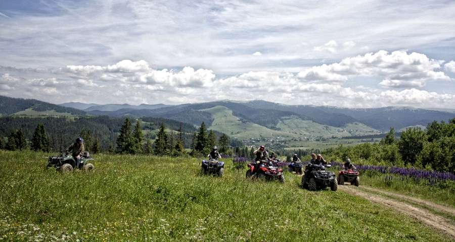 Tours in the Carpathians on ATV