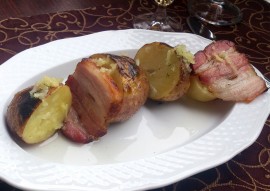 Wrapped grilled potato with bacon (1 piece)